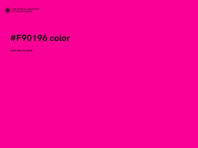 #F90196 color image