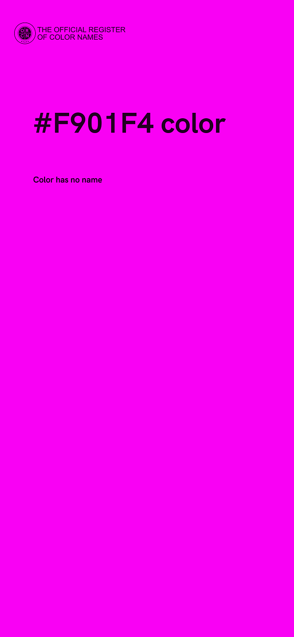 #F901F4 color image