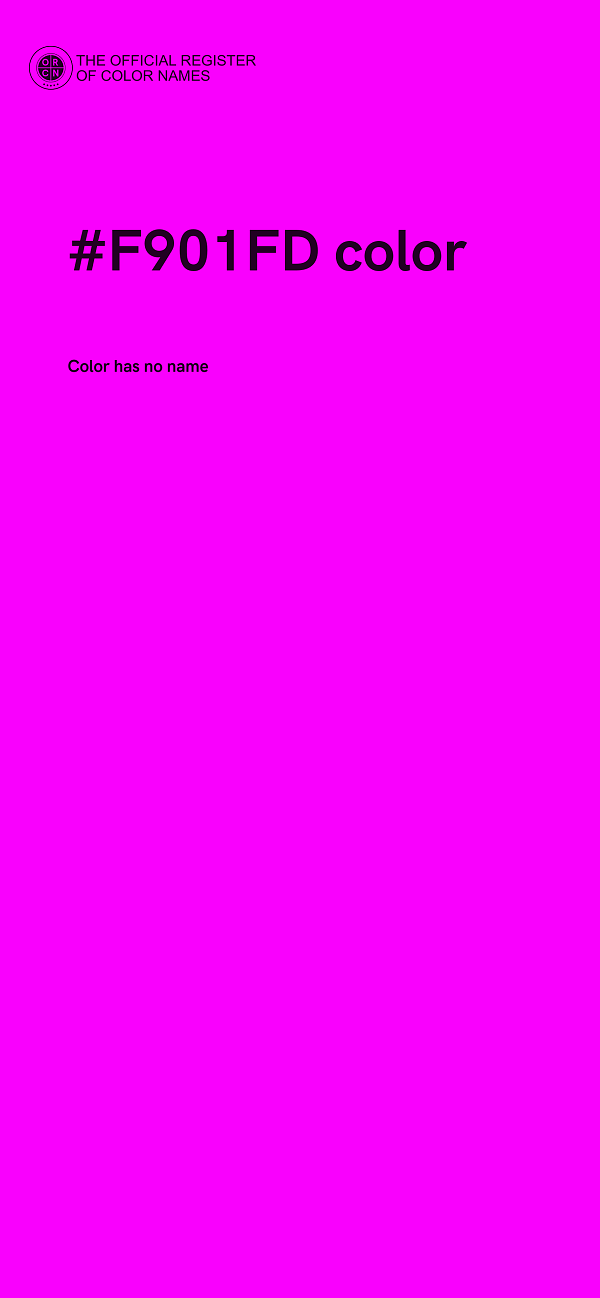 #F901FD color image