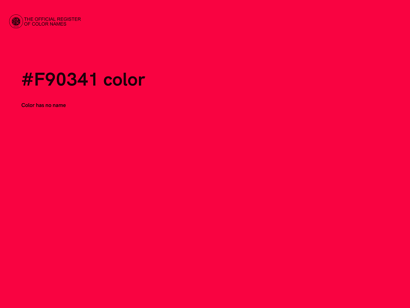 #F90341 color image