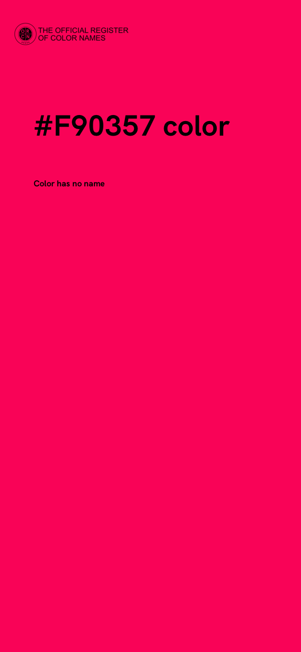 #F90357 color image