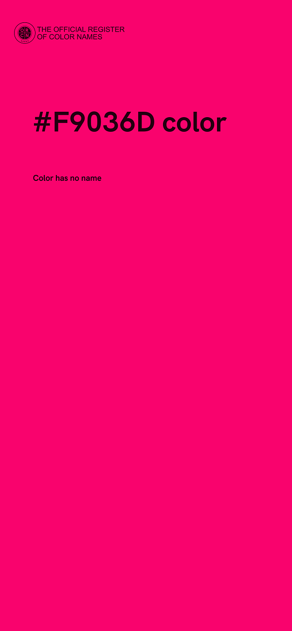#F9036D color image