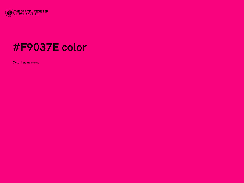 #F9037E color image