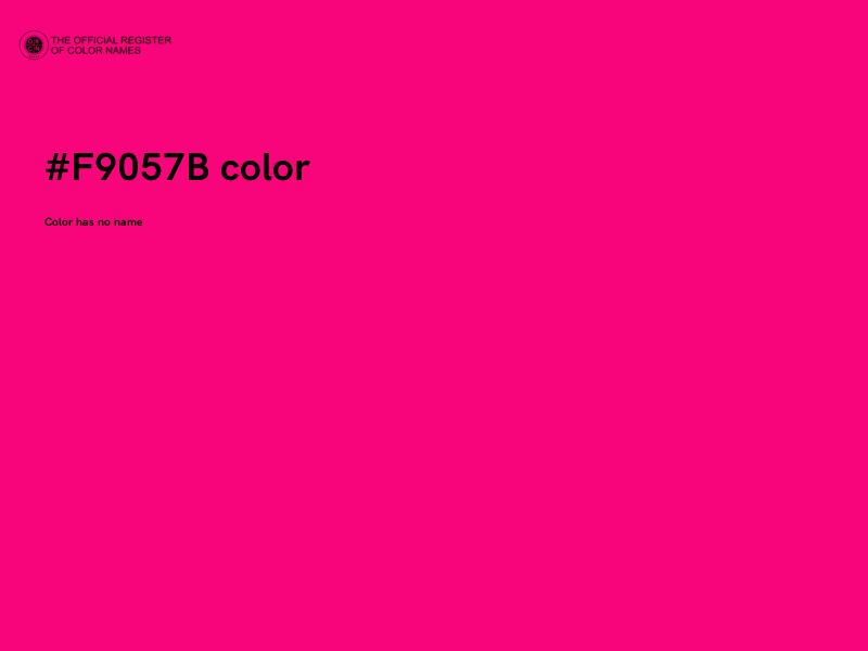#F9057B color image