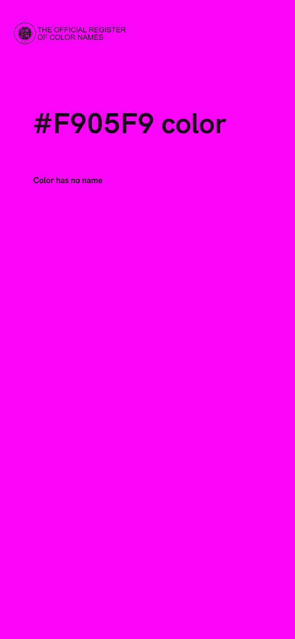 #F905F9 color image