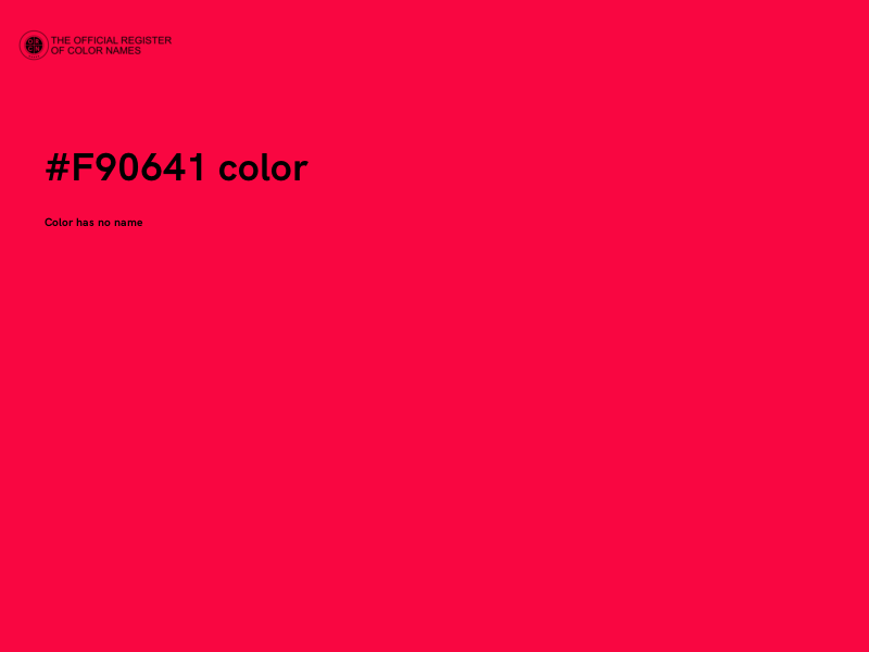 #F90641 color image