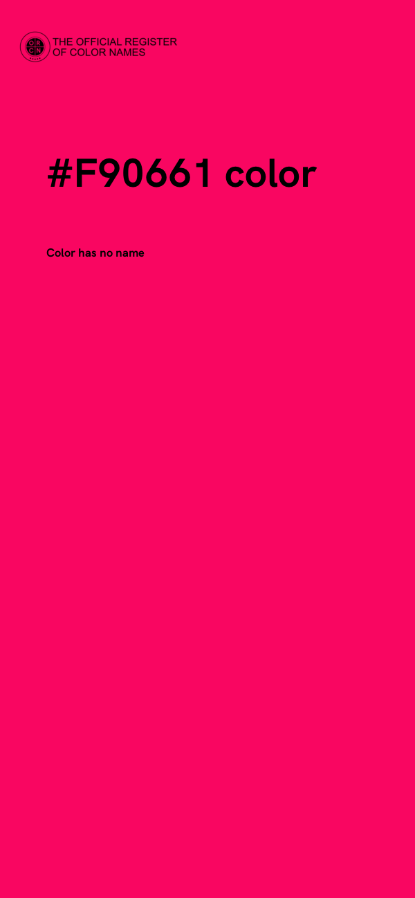 #F90661 color image