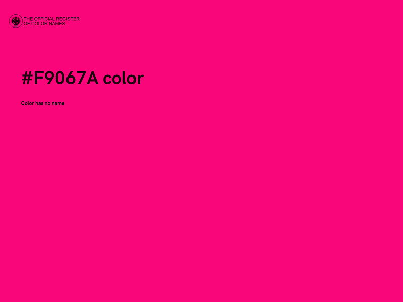 #F9067A color image