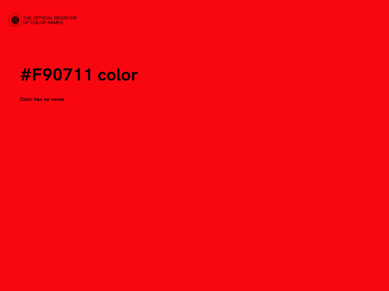 #F90711 color image
