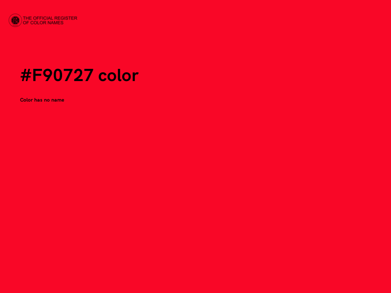 #F90727 color image