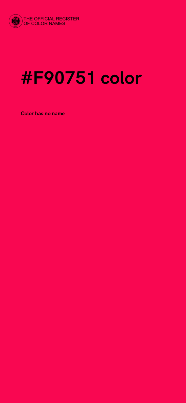 #F90751 color image