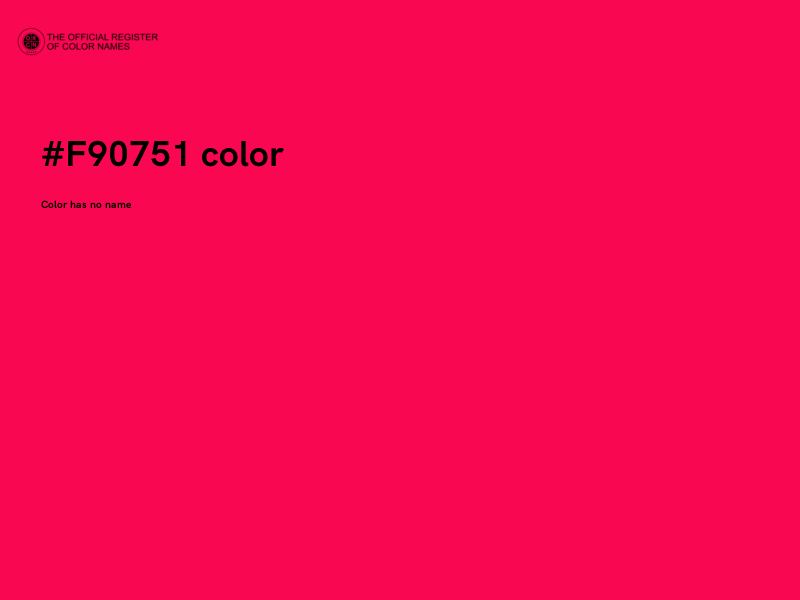 #F90751 color image