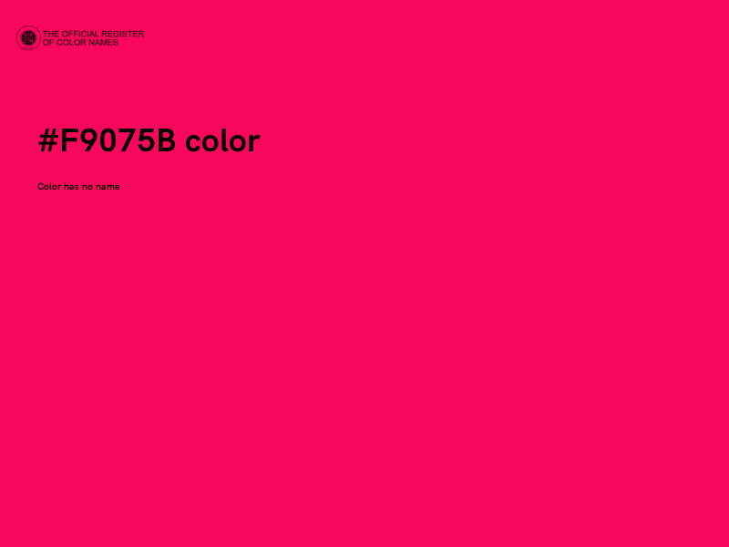 #F9075B color image