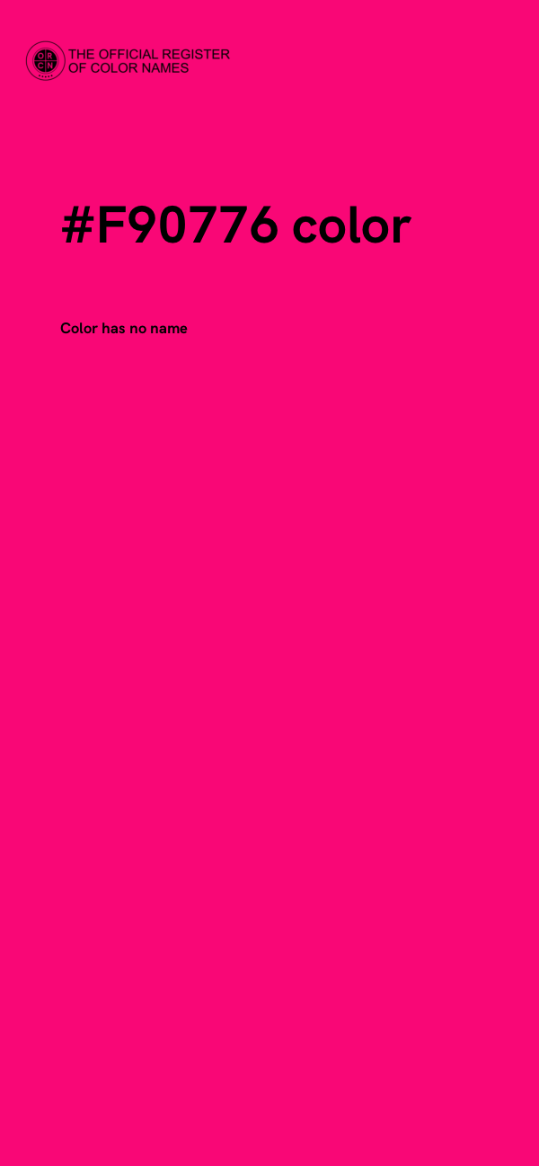 #F90776 color image