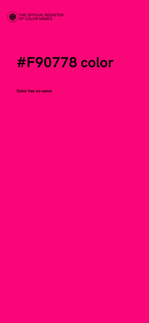 #F90778 color image