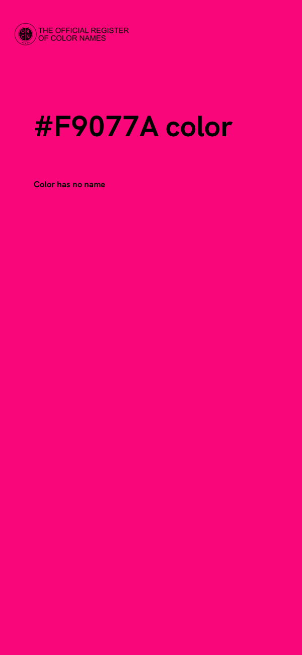 #F9077A color image