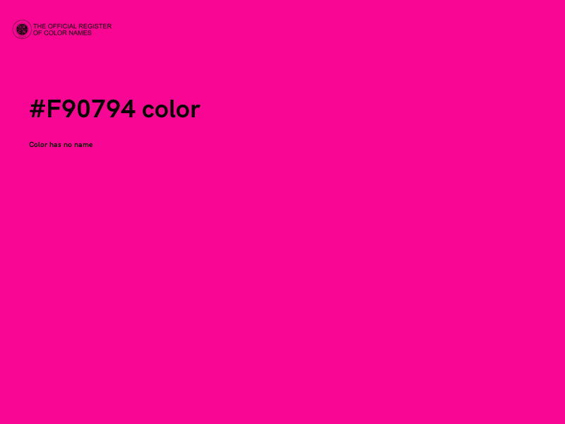 #F90794 color image