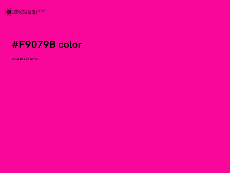 #F9079B color image