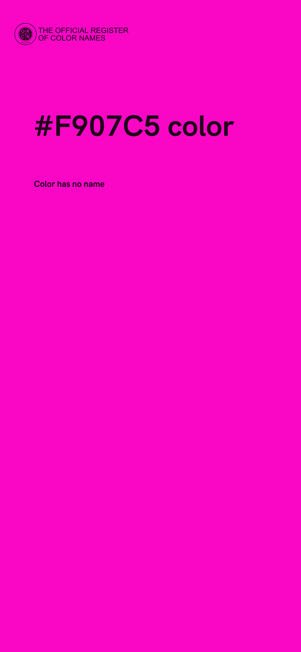 #F907C5 color image