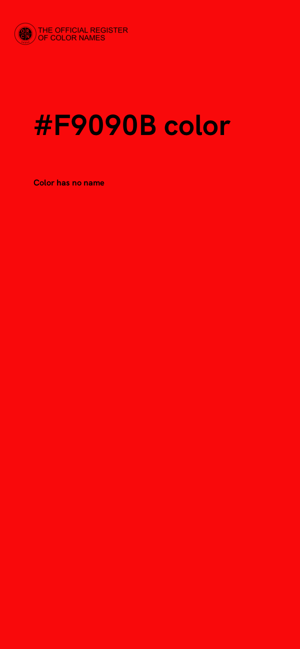 #F9090B color image