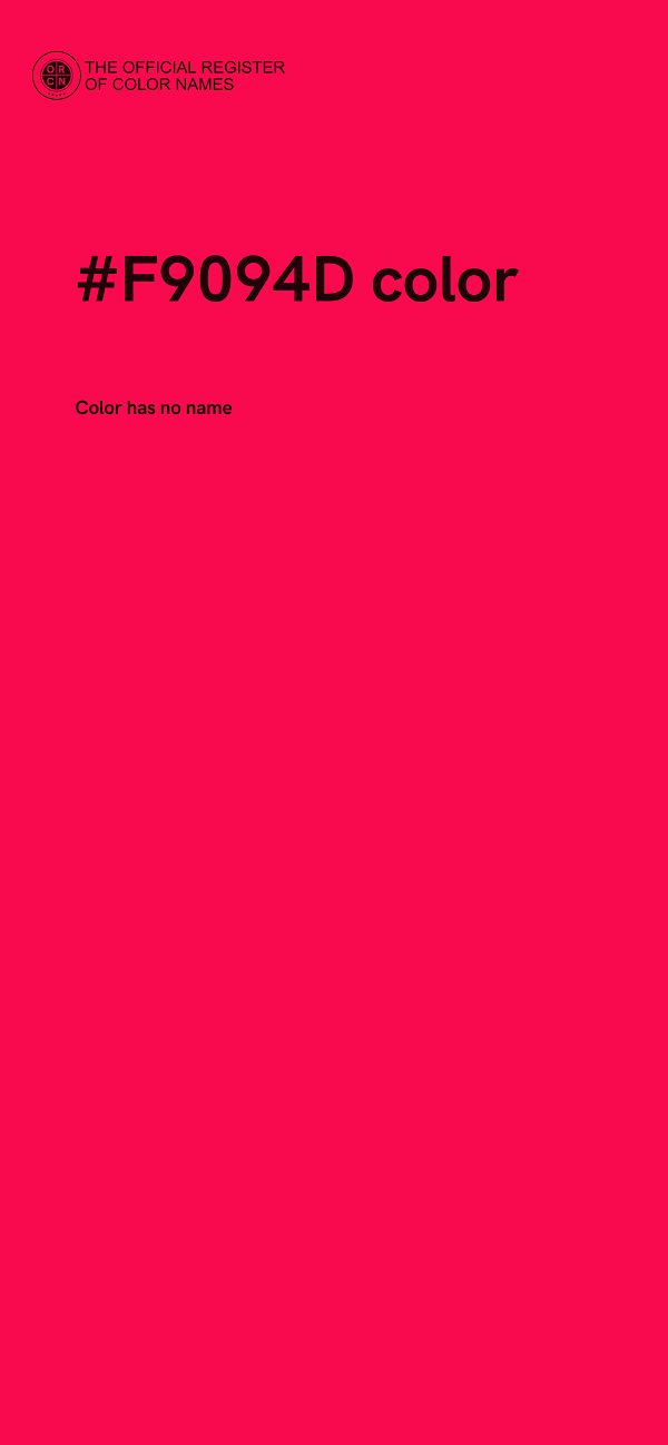 #F9094D color image