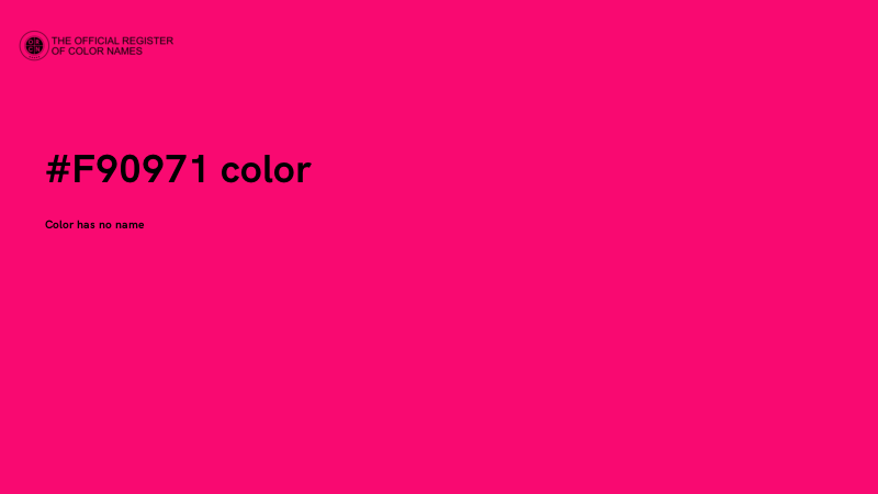 #F90971 color image