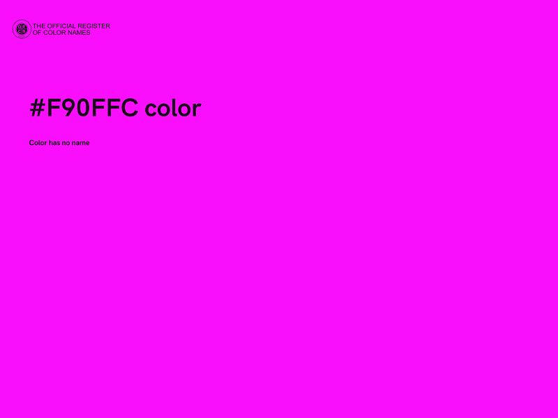 #F90FFC color image