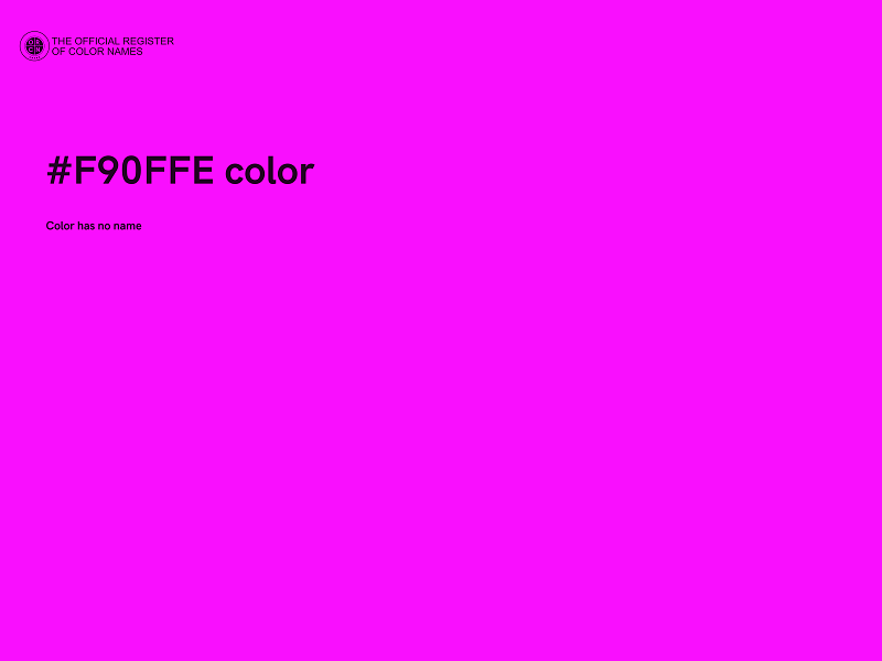#F90FFE color image