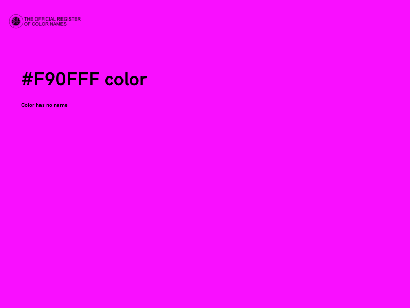 #F90FFF color image