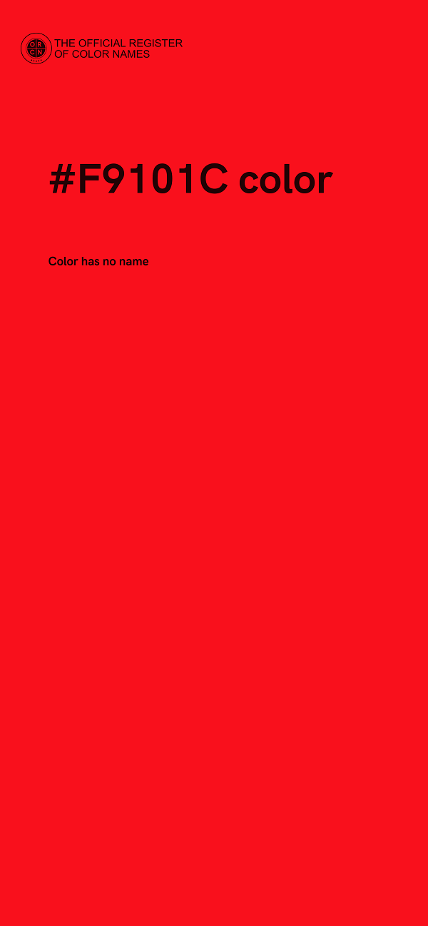 #F9101C color image