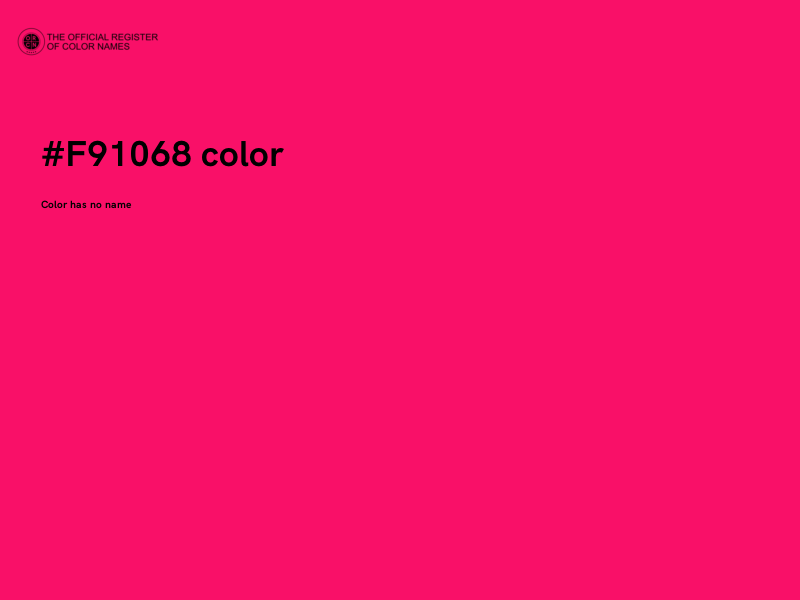 #F91068 color image