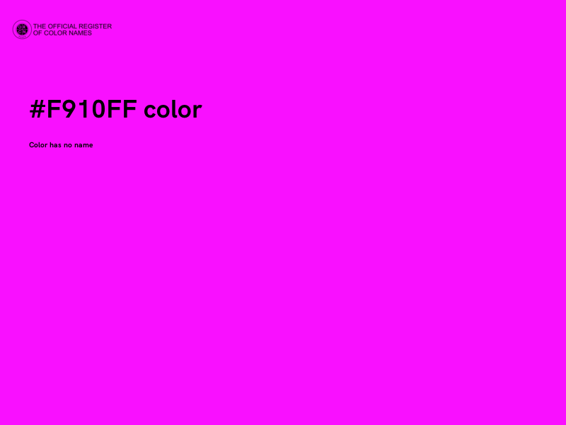 #F910FF color image