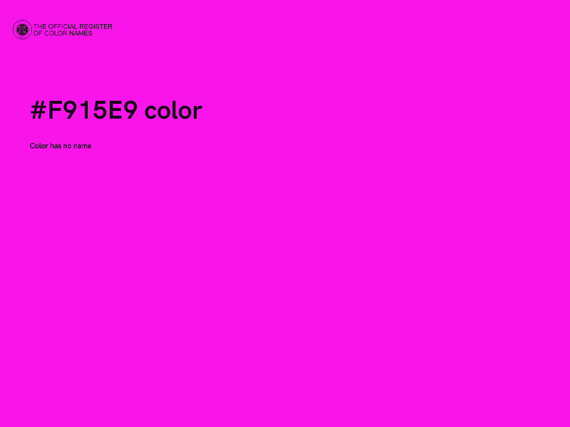 #F915E9 color image