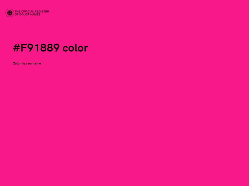 #F91889 color image