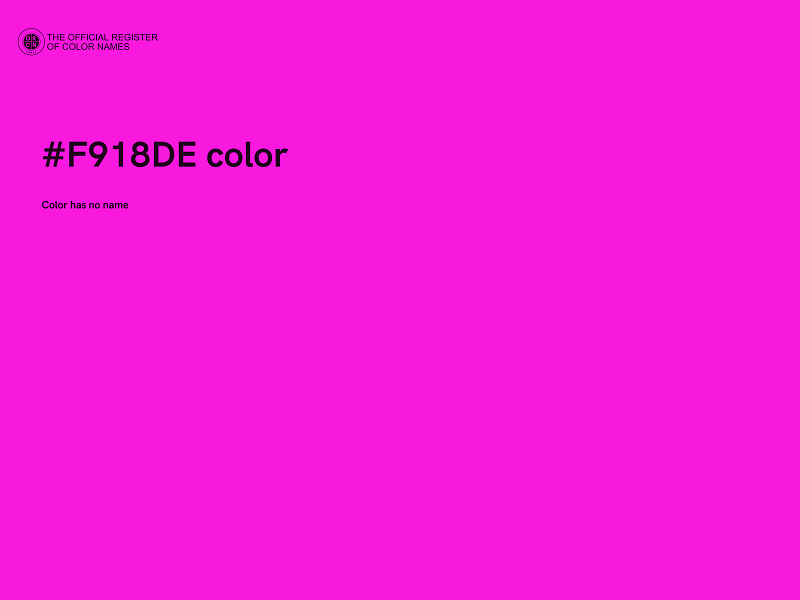 #F918DE color image