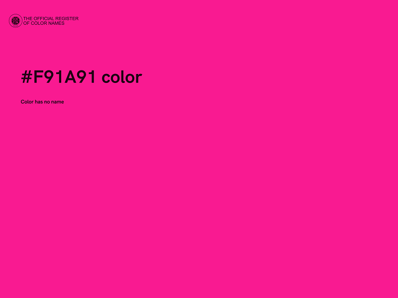 #F91A91 color image