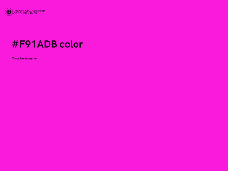 #F91ADB color image