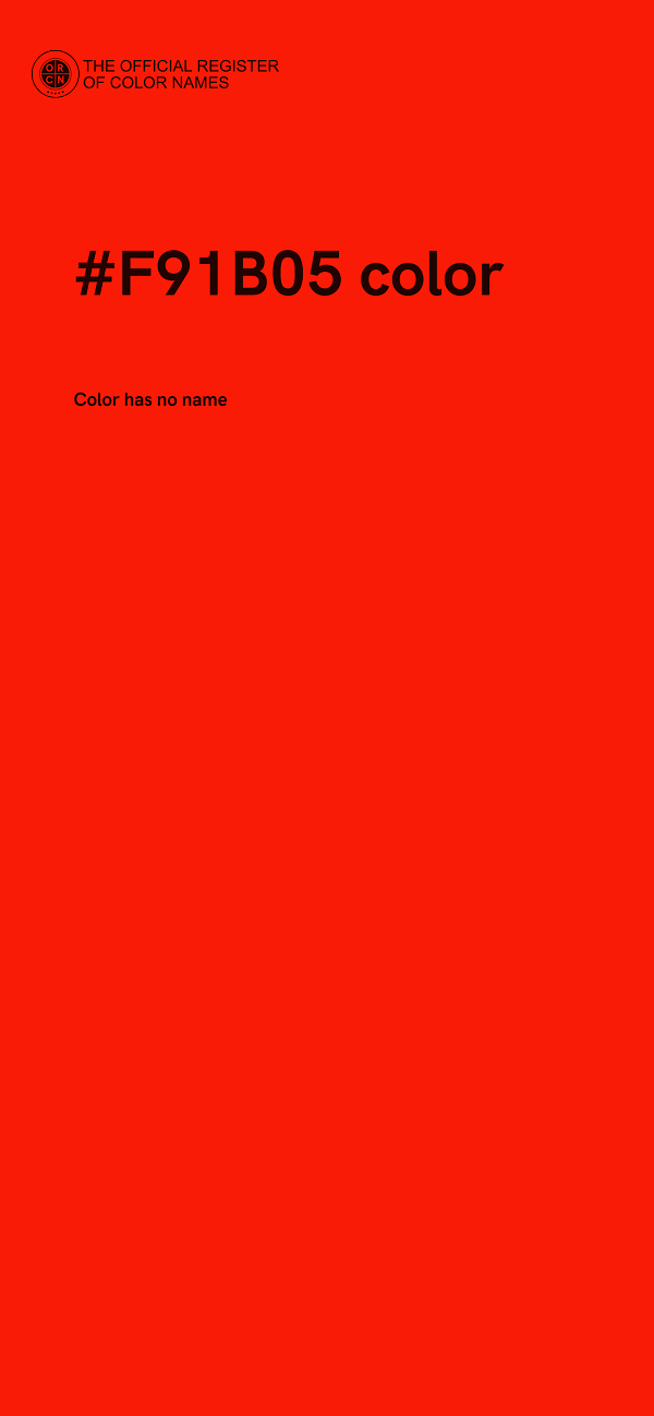 #F91B05 color image