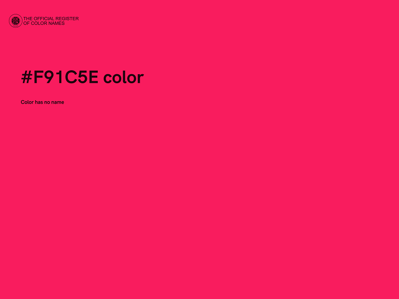#F91C5E color image