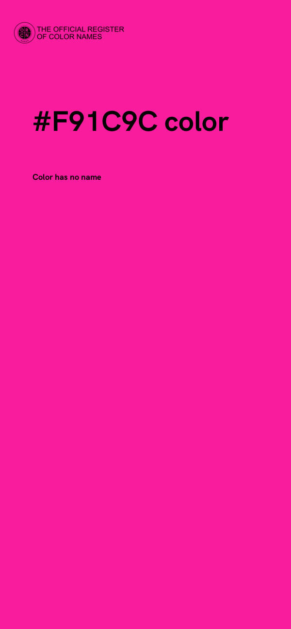 #F91C9C color image