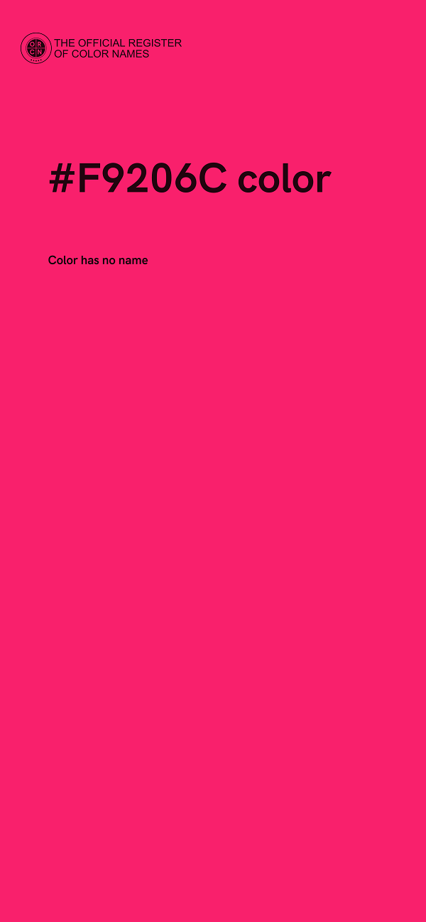 #F9206C color image