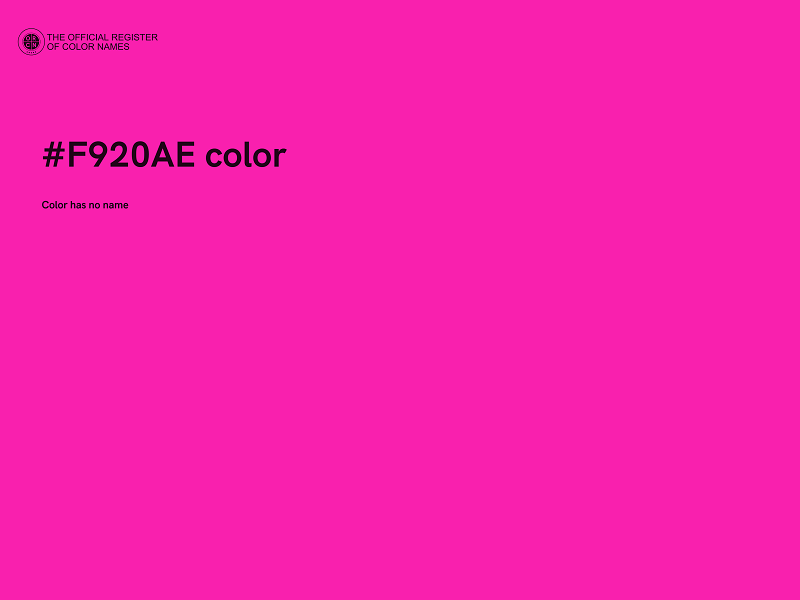 #F920AE color image