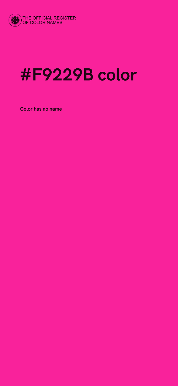 #F9229B color image