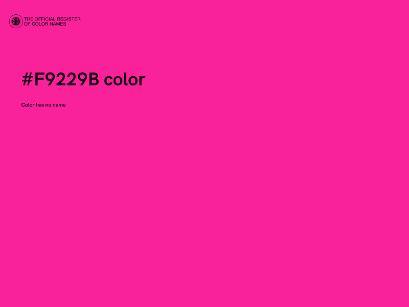 #F9229B color image