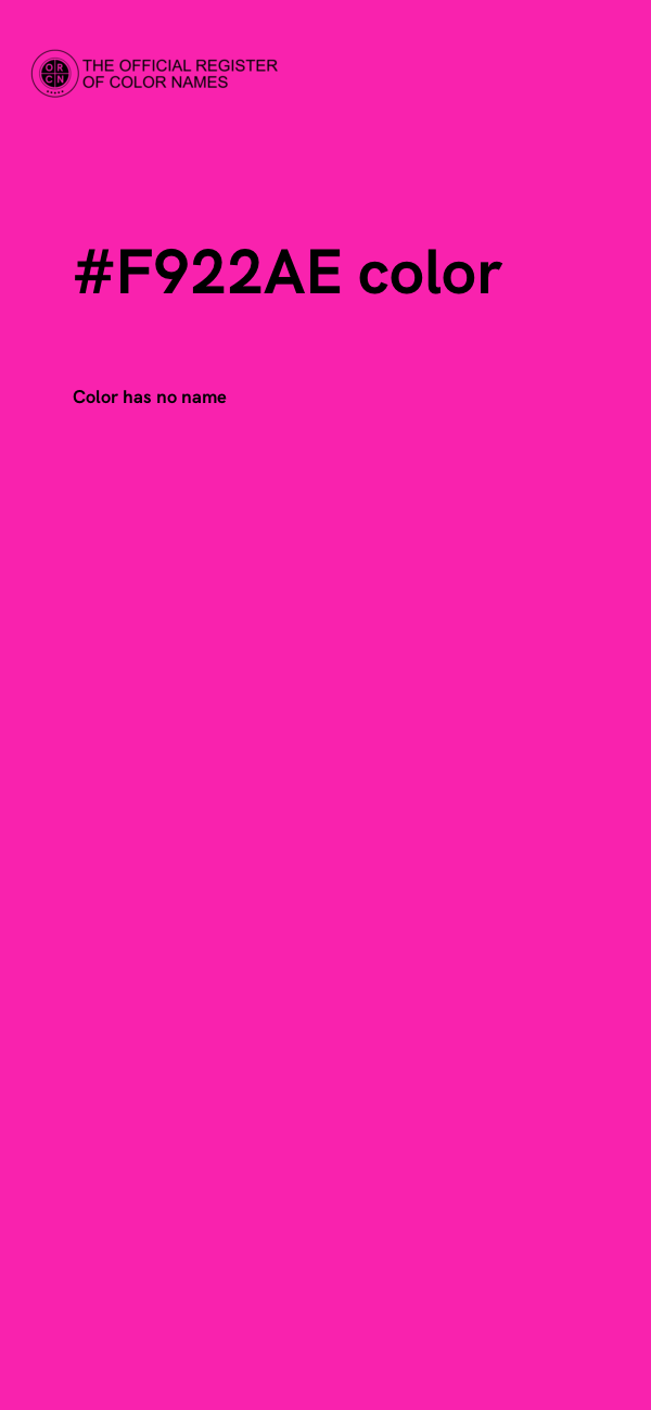 #F922AE color image