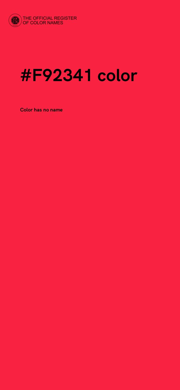 #F92341 color image