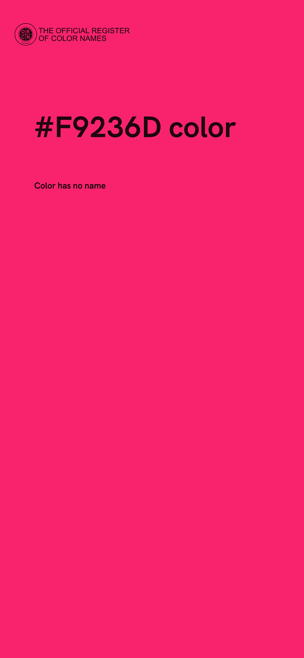 #F9236D color image