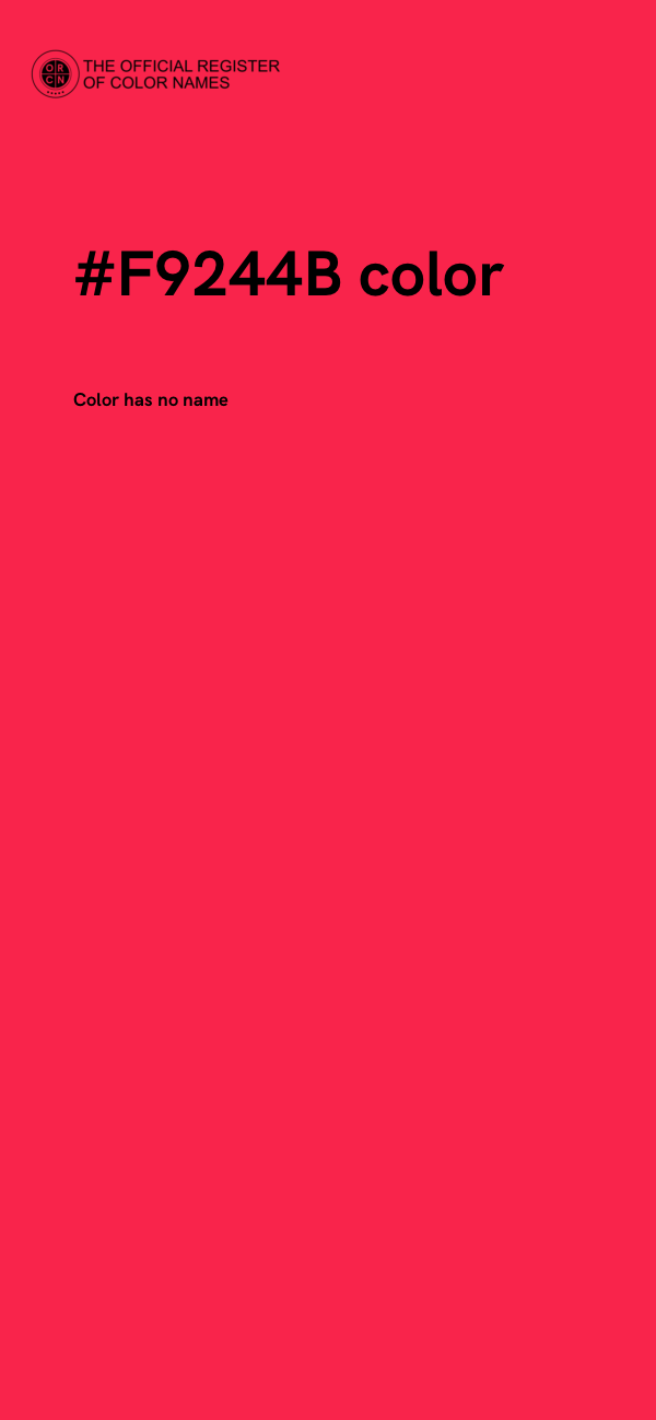 #F9244B color image