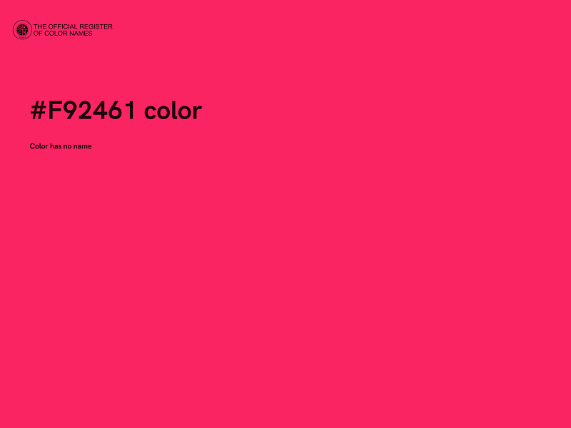 #F92461 color image