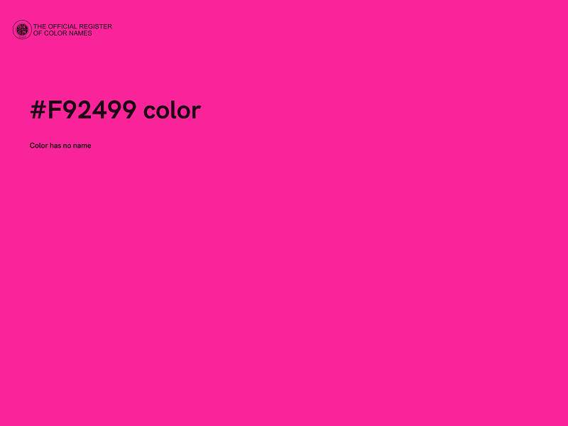 #F92499 color image